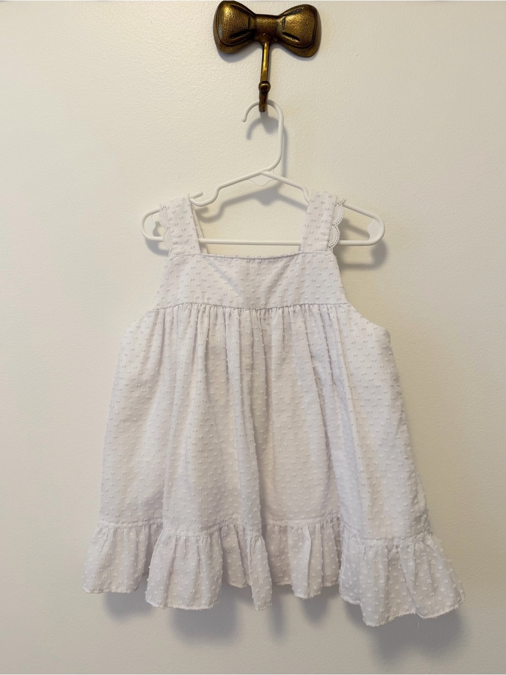 Hannah Kate White Swiss Dot Maddy Top